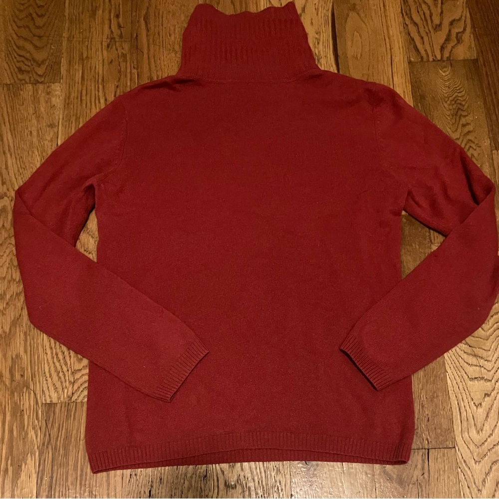 Giorgio Women's Red 100% Cashmere Turtleneck Sweater EU Size 38 Used Excellent